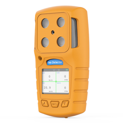 Jenis Difusi Portable Multi Gas Detector Bahan PC TPU Alarm Rendah / Tinggi