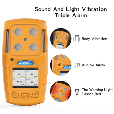 ruang terbatas 4 IN 1 portable multi gas detector detektor gas beracun tinggi yang akurat dan cepat tanggap