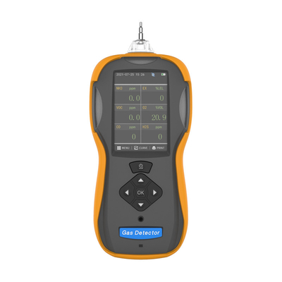 Layar LCD TFT CO H2S CO2 pid voc NH3 NO2 SO2 Portable Multi Gas Detector Untuk Uji Kebocoran Gas