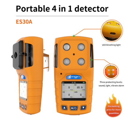 Elektrokimia genggam Nh3 1 Ppm Detektor Gas Tunggal