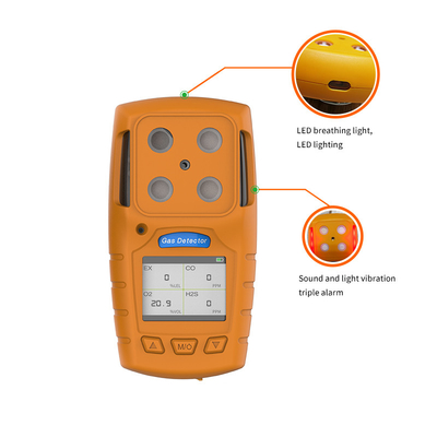 3.7V 1300mA Baterai Lithium O2 0.7W Detektor Gas Oksigen