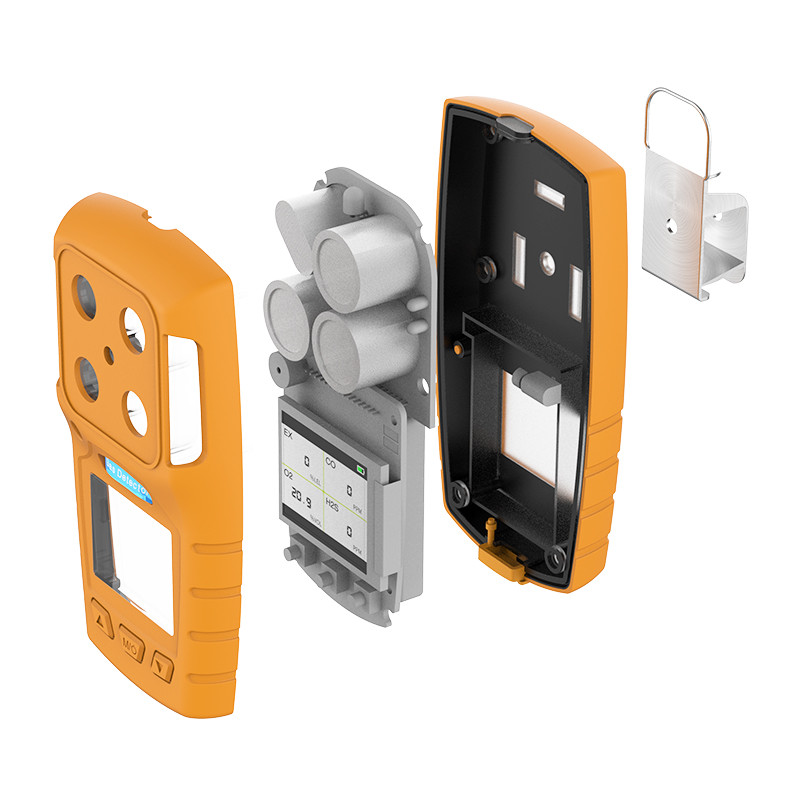Pengisi Daya USB Handheld Multi Gas Detector Adegan Keselamatan Sensor Gas Beracun